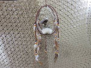 lot 78 image: (E-2) Hanging 4 Sided Dream Catcher...