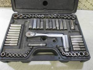 lot 81 image: (BS) Craftsman Socket Set in Case...