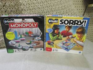 lot 87 image: (BS) U-Build Monopoly and Sorry Gam...