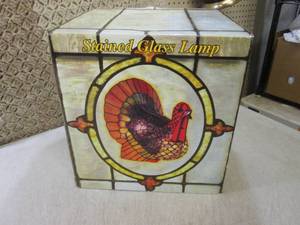 lot 112 image: (D-2) Stained Glass Lamp...