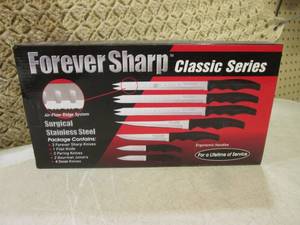 lot 139 image: (C-4) Forever Sharp Kitchen Knfe Se...