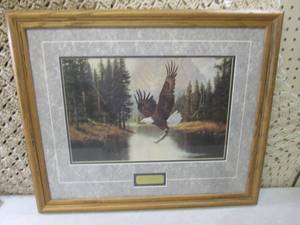 lot 155 image: (RMC) Framed Derk Hansen Wild Amer...