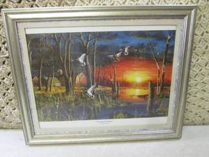 lot 156 image: (RMC) Framed Jim Hansel Autumn Vis...