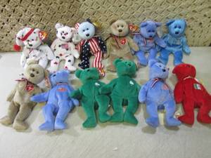 lot 169 image: (BS) Assorted TY Beanie Babies Bear...