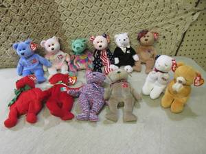 lot 180 image: (BS) Assorted TY Beanie Babies Bear...