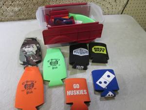 lot 185 image: (F-0) Assorted Can and Bottle Koozi...