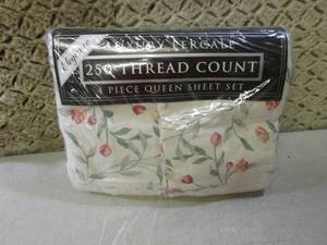 lot 187 image: (D-3) 4pc Queen Size Sheet Set...