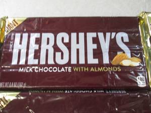 lot 259 image: (B-1) 6 Giant Hersheys Milk Chocola...