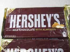 lot 260 image: (B-1) 6 Giant Hersheys Milk Chocola...