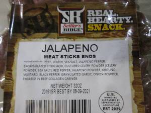 lot 285 image: (B-3) 2 Packs of Jalapeno Meat Stic...
