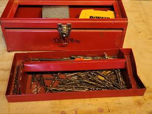 10.TOOLBOX OF MISC. DRILL BITS
