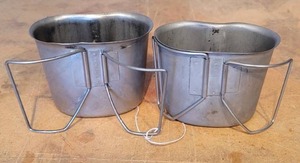 LOT OF 2 MILITARY CUPS