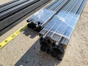 LOT OF 6 ALUMINUM T-SLOT BARS