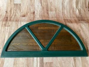 lot 61 image: Half Round Three Panel Wall Mirror