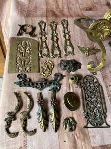 lot 71 image: Assorted Vintage Brass Vintage Decorative Items