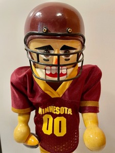 lot 32 image: Numbered Minnesota Gophers Football Nutcracker by Sterling & Camille