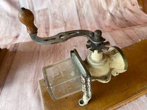 lot 92 image: Vintage Coffee Grinder Parts