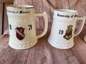 lot 99 image: Vintage U of M Mugs