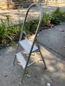 lot 209 image: Folding 2 Step Aluminum Stool