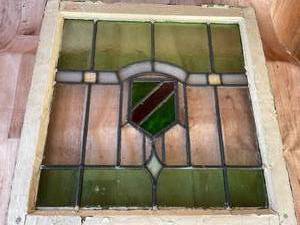 lot 212 image: Vintage Stained Glassed Window