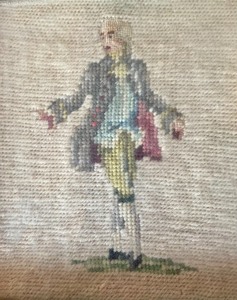 lot 119 image: Vintage Framed Needlepoint