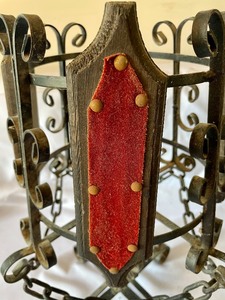 lot 126 image: Vintage Candle Holder with Velvet Accents