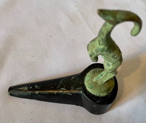 lot 164 image: Small Unique Vintage Cast Iron and Metal Doorstop