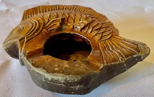 lot 153 image: Vintage Fish Themed Inkwell
