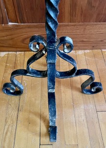 lot 157 image: Wrought Iron Stand for Fireplace Tools