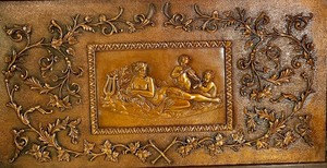lot 175 image: Vintage Framed Embossed Art