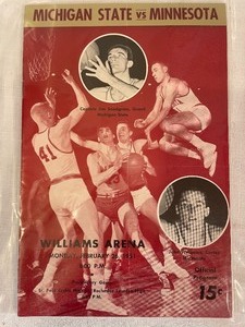 lot 313 image: Vintage University of Minnesota Basketball Programs from 1954, 1953 and 1951