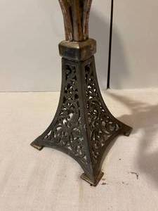 lot 233 image: Large Ornate Vintage Metal Candleholder
