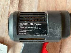 lot 237 image: Craftsman Heavy Duty  150 230 Watt Dual  Heat Soldering Gun