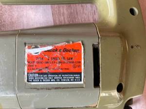 lot 240 image: Black And Decker Two Speed Jig Saw