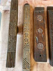 lot 249 image: Six Vintage Rice Presses