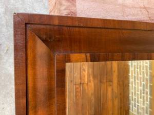 lot 268 image: Vintage Wooden Wall Mount Mirror