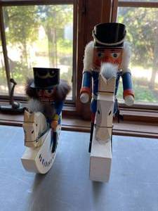 lot 387 image: 2 Rocking Horse Nut Crackers