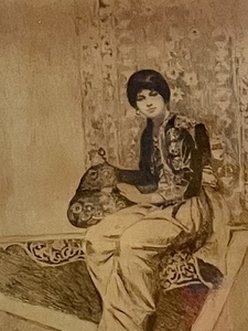 lot 359 image: Vintage Framed Portrait Style Picture