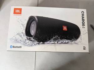 lot 140 image: JBL Charge 4 Portable Bluetooth Speaker - Black