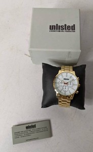 lot 154 image: Kenneth Cole Unlisted Mens Classic White Dial Goldtone Stainless Steel Bracelet Watch