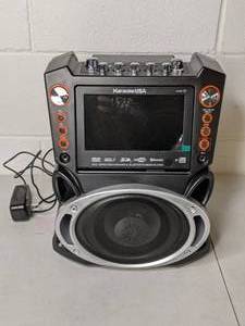 lot 191 image: Karaoke USA Karaoke System - Portable, Black GF846