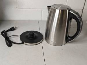 lot 180 image: Cuisinart Perfect Temp Electric Kettle for the Avid Coffee and Tea Drinker 
