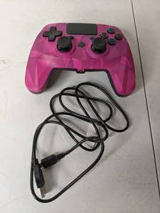 lot 4 image: Snakebyte Sony PS4 Gamepad Wired Controller  Bubblegum Camo