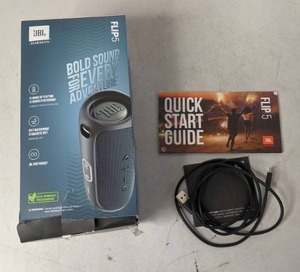 lot 20 image: Harman JBL Flip 5 Portable Waterproof Speaker - Blue