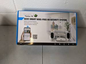 lot 92 image: REVO America Gateway Wireless 4-Channel NVR 32GB Surveillance System with 2 Full HD Battery-Operated Cameras
