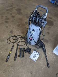 lot 125 image: All Power America APW5006 2,000 PSI 1.6 GPM Electric Pressure Washer w Owners Manual