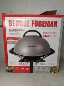 lot 66 image: George Foreman IndoorOutdoor 15 Serving Domed Electric Grill