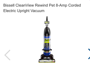 lot 118 image: Bissell CleanView Rewind Pet 8-Amp Corded Electric Upright Vacuum