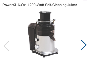 lot 143 image: PowerXL 6-Oz. 1200-Watt Self-Cleaning Juicer
