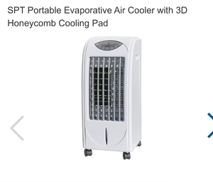 lot 146 image: SPT Portable Evaporative Air Cooler with 3D Honeycomb Cooling Pad